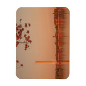 ワシントン記念碑桜日没。 マグネット (縦)