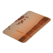 ワシントン記念碑桜日没。 マグネット (左側)