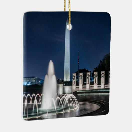 ワシントン記念碑USAジョージワシントン セラミックオーナメント (右)