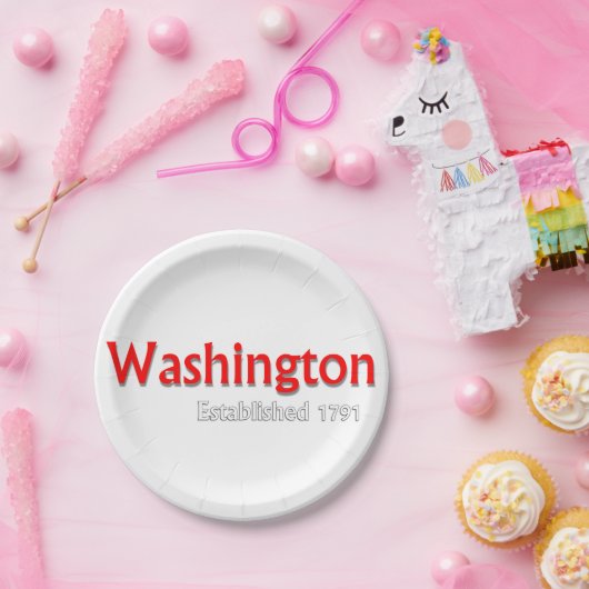 ワシントン設立テーマパーティー紙プレート ペーパープレート (パーティー)