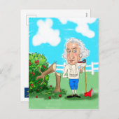 ワシントン誕生日 シーズンポストカード (正面/裏面)