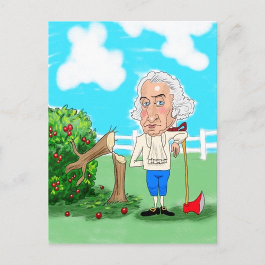 ワシントン誕生日 シーズンポストカード (正面)