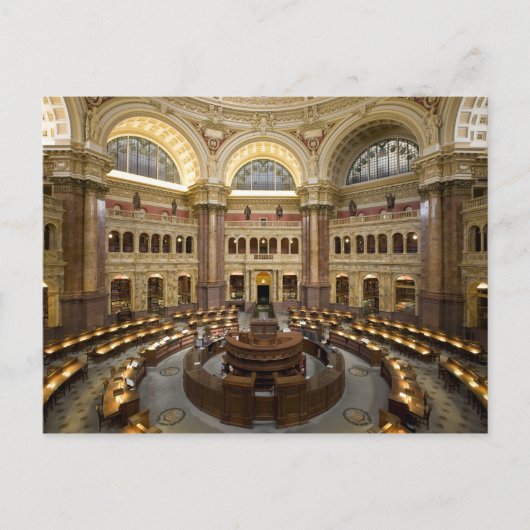 ワシントン読D.C. Library of Congress's Room ポストカード (正面)