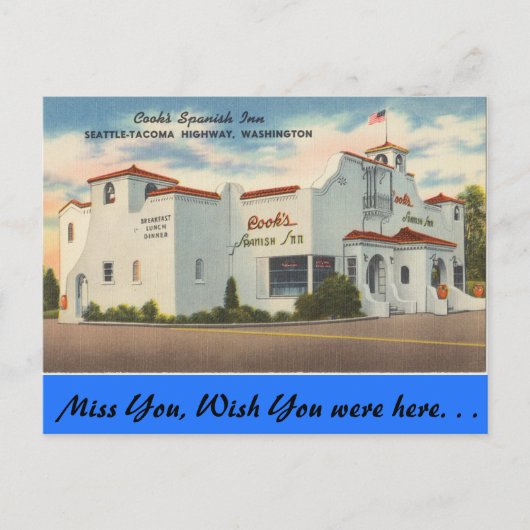 ワシントン調理師スペインのズインシアトル – タコマ ポストカード (正面)