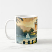 ワシントン走DCリンカーン記念館のホテル コーヒーマグカップ (左)