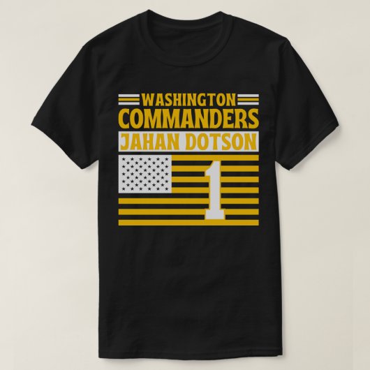 ワシントン軍司令官ドートソン1アメリカ国旗TShi Tシャツ (デザイン正面)