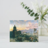 ワシントン通りインディアナポリス絵を描インディアナ ポストカード (スタンド正面)