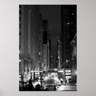 ワシントン通り – シカゴ，アメリカ ポスター