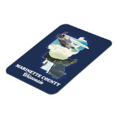 ワシントン郡メインの地図 マグネット (左側)