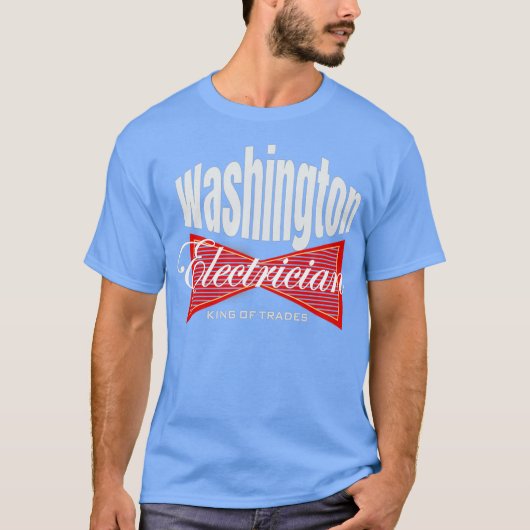 ワシントン電気技師キング・オブ・トレード・ユニオン Tシャツ (正面)