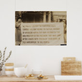 ワシントン1918婦人参政権旗 ポスター (キッチン)