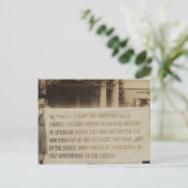 ワシントン1918婦人参政権旗 ポストカード (スタンド正面)