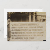 ワシントン1918婦人参政権旗 ポストカード (正面/裏面)