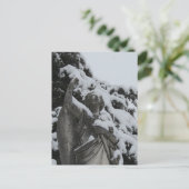 ワシントン (アイオワ州) の雪に覆われた天使 ポストカード (スタンド正面)