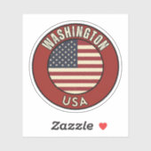 ワシントン アメリカ合衆国 シール (シート)