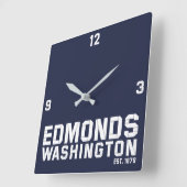 ワシントン・エドモンド スクエア壁時計 (傾斜)