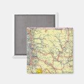 ワシントン、オレゴン、アイダホ マグネット (正面/裏面)