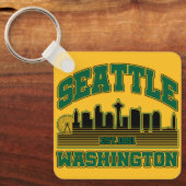 ワシントン・シアトル キーホルダー (正面)