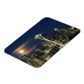 ワシントン、シアトル、スカイラインから夜ケリー1 マグネット (左側)