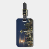 ワシントン、シアトル、スカイライン、ケリー1夜 ラゲッジタグ (正面縦)