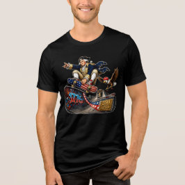 ワシントン スケートボード 7月4日 アクション トライブレンドTシャツ