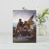 ワシントン・デルアウェア川を渡る 招待状 (スタンド正面)