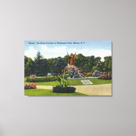 ワシントン・パークビュー・オブ・ザ・キングス・ファウンテン キャンバスプリント (正面)
