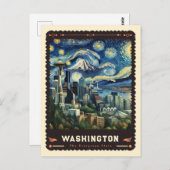 ワシントン |ビンセント・ヴァン・ゴッホインスパイア ポストカード (正面/裏面)