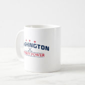 ワシントン・ホッケー・パワー・ホワイト・マグ コーヒーマグカップ (正面左)