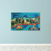 ワシントン – ラージレターシーン2 キャンバスプリント (インサイチュ (ウッドフロア))