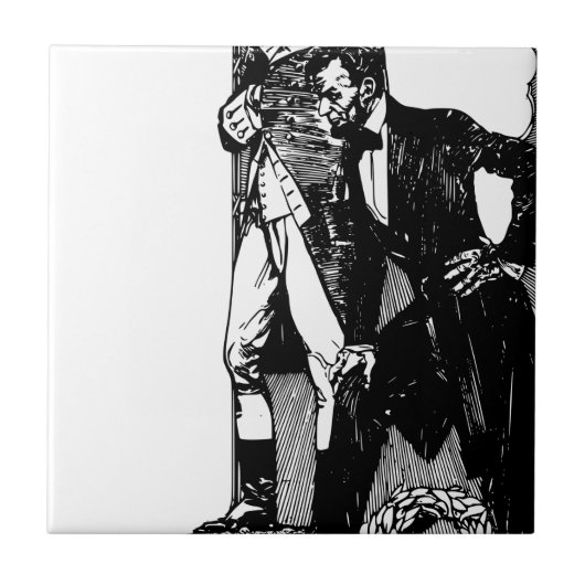 ワシントン・リンカーン タイル (正面)