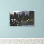 ワシントン – レイニエ国立公園射撃、 発砲駅 キャンバスプリント (インサイチュ (ウッドフロア))