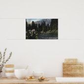 ワシントン – レイニエ国立公園射撃、 発砲駅 ポスター (キッチン)