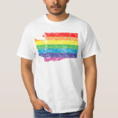 ワシントン・レインボー Tシャツ (正面)