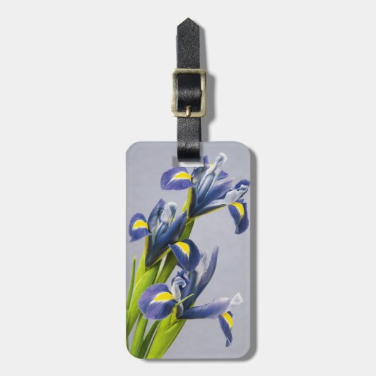 ワシントン、レドモンド、パープルイリーゼ ラゲッジタグ (正面縦)