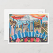 ワシントン・ヴィンテージ・トラベルヤキマからの挨拶 ポストカード (正面/裏面)