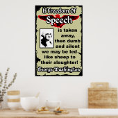 ワシントン：言論の自由 ポスター (キッチン)