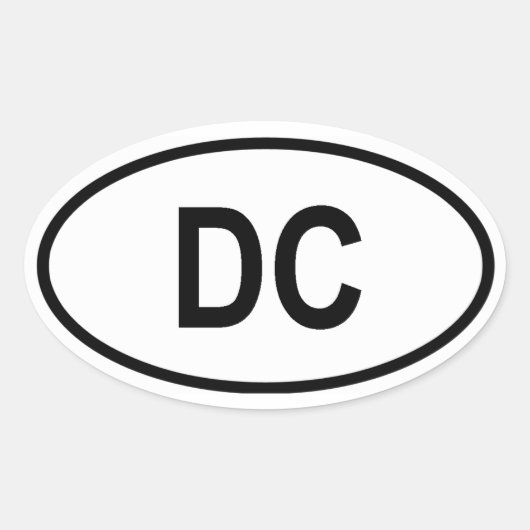 ワシントン「DC」 楕円形シール (正面)