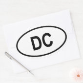 ワシントン「DC」 楕円形シール (封筒)