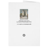 ワシントンArch、春by Frederick Childe Hasssam (裏面)