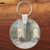 ワシントンArch、春by Frederick Childe Hasssam キーホルダー (正面)