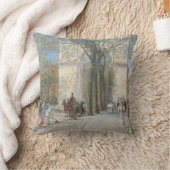 ワシントンArch、春by Frederick Childe Hasssam クッション (ブランケット)