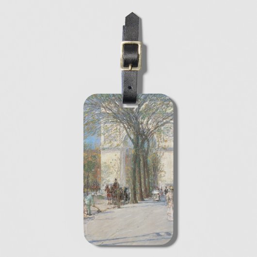 ワシントンArch、春by Frederick Childe Hasssam ラゲッジタグ (正面縦)