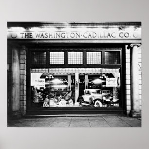 ワシントンCadillac Company Showroom 1927 ポスター