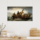 ワシントンCrossing the Delaware - 1851 ポスター (キッチン)