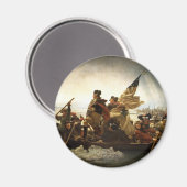 ワシントンCrossing the Delaware - 1851 マグネット (正面/裏面)
