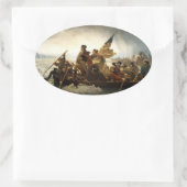ワシントンCrossing the Delaware - 1851 楕円形シール (バッグ)