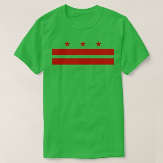 ワシントンD州旗 Tシャツ (デザイン正面)