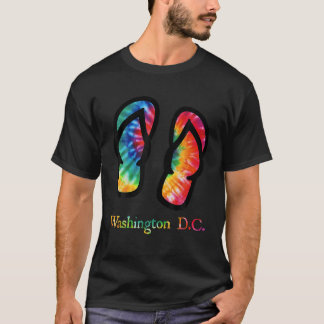 ワシントンD Cビーチサンダル絞り染めTシャツ Tシャツ