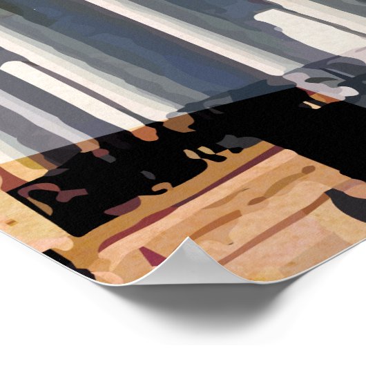 ワシントンD.Cヴィンテージ旅行ポスター ポスター (角)